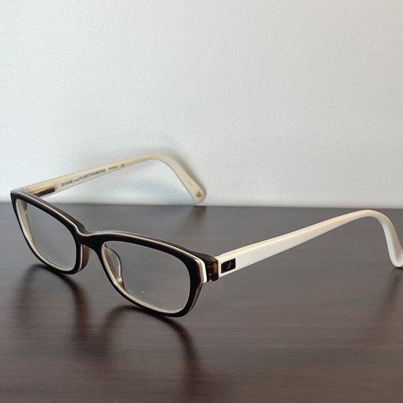Authentic Diane Von Furstenberg DVF5047 200 Brown/Ivory Eyeglasses‎ 50-17-135 - Picture 9 of 11